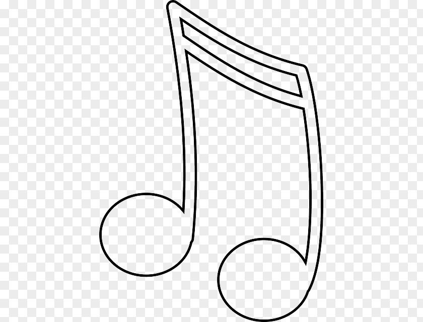 Eighth Note Outline Musical Sixteenth Clip Art PNG