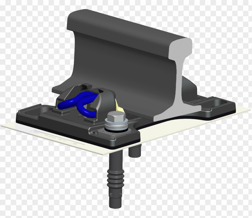 Fastening Rail Transport Pandrol Track Railroad Tie System PNG