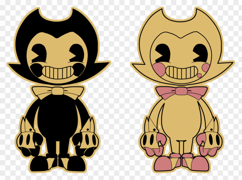 Ink Style Bendy And The Machine Coloring Book Texture Mapping Image PNG