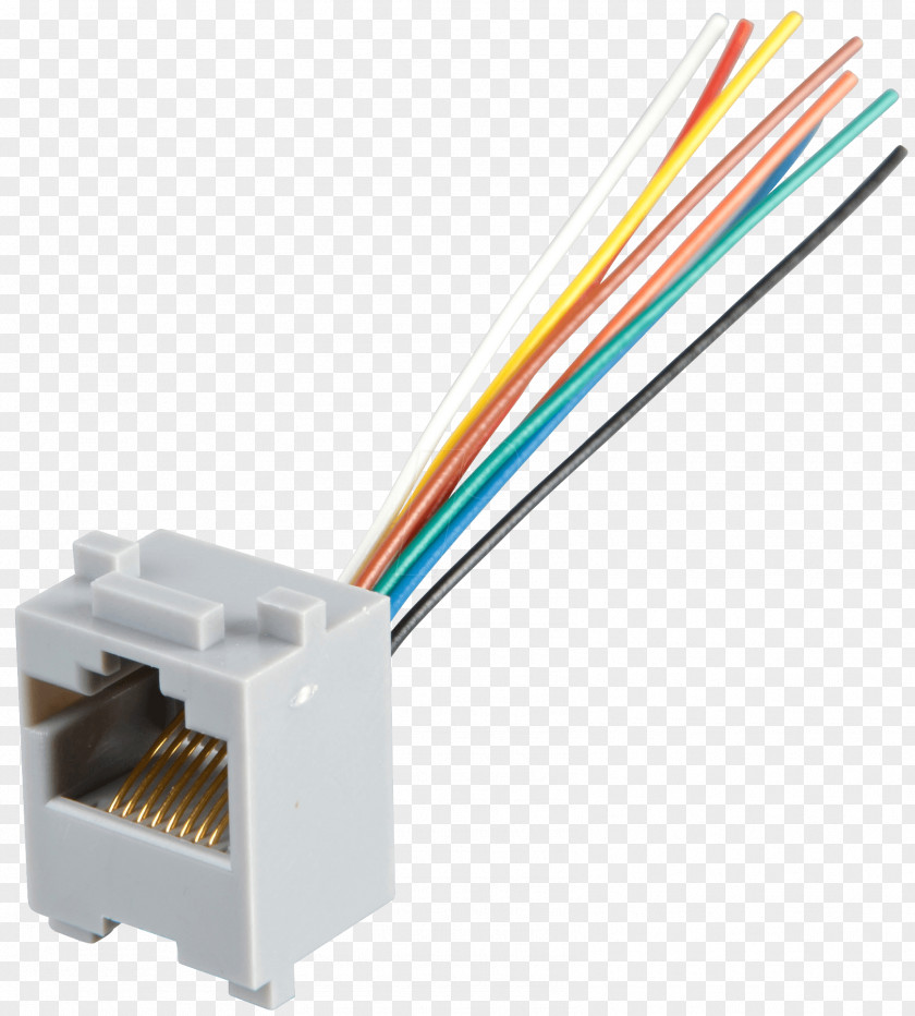 Network Cables Registered Jack Buchse Electrical Connector RJ-11 PNG