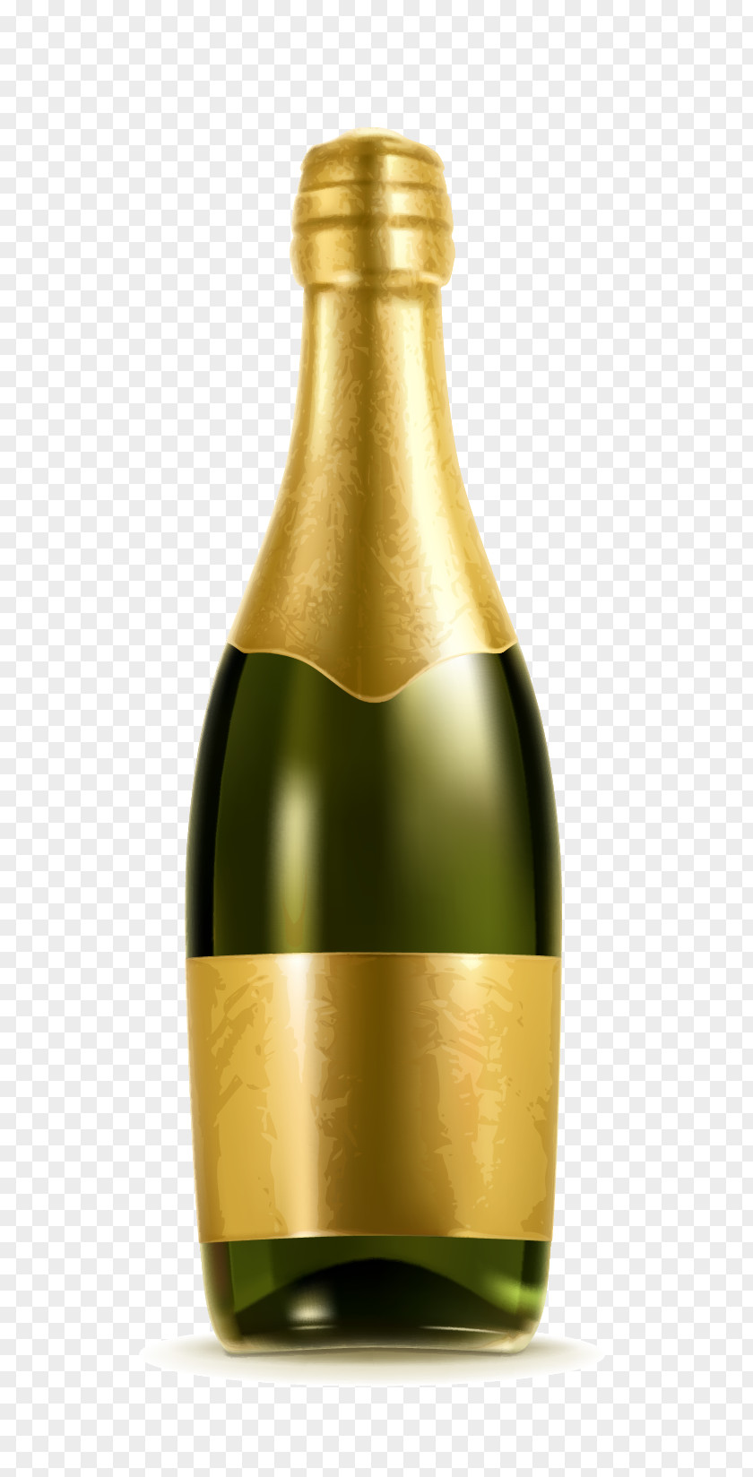 Textured Material Vector Bottle Champagne Alcoholic Beverage Illustration PNG