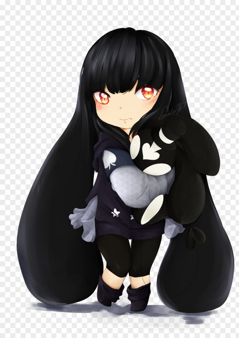 Black Hair Figurine Anime M PNG hair M, clipart PNG
