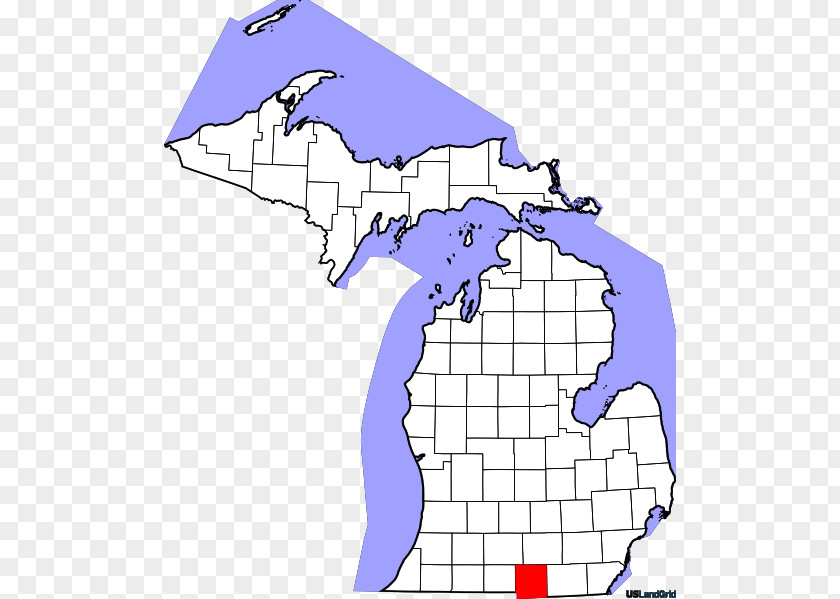 Map Van Buren County Wayne Genesee County, Michigan Washtenaw Clare PNG