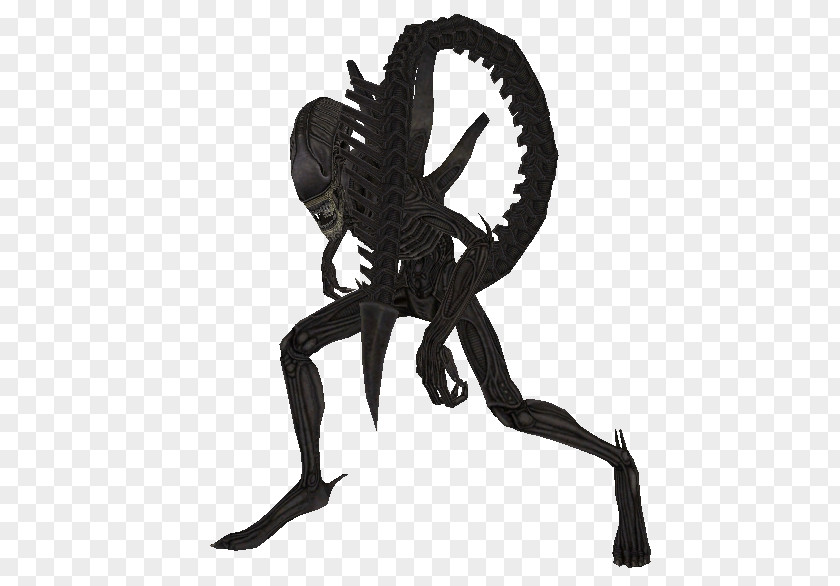 Silhouette Legendary Creature Black White Figurine PNG