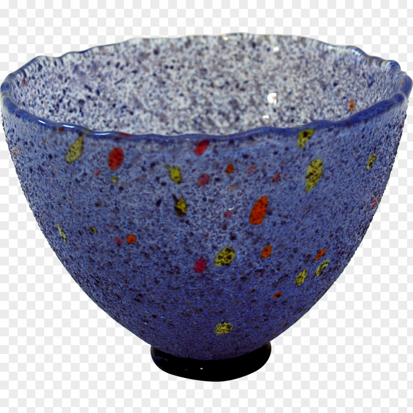 Glass Kosta Glasbruk Cobalt Blue Bowl Ceramic PNG