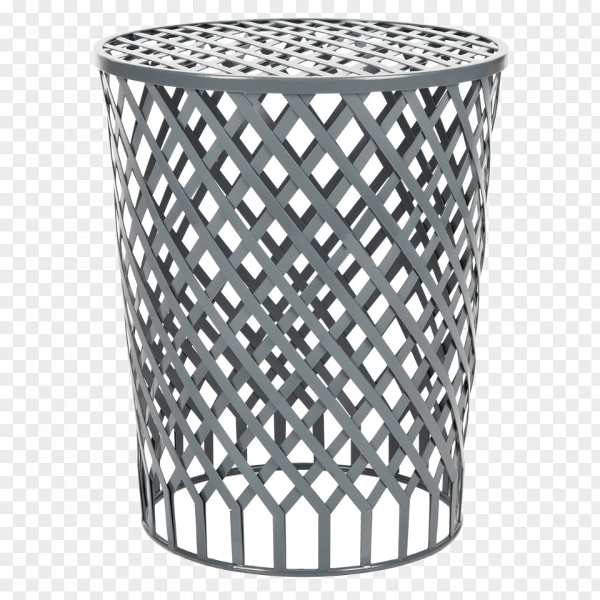 Table Stool Grey Color Welded Iron PNG