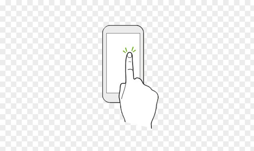 Tap Your Phone Paper White Thumb Technology Pattern PNG