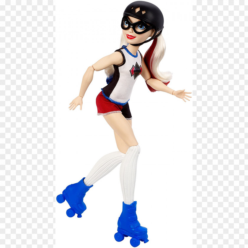Harley Quinn Batgirl Wonder Woman Doll Roller Derby PNG