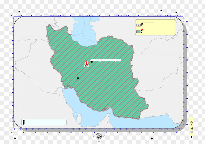 Iran Map Globe Vector PNG
