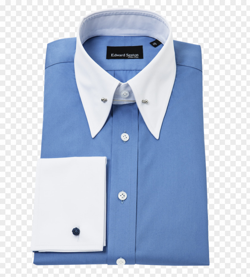 White Collar T-shirt Dress Shirt Button PNG