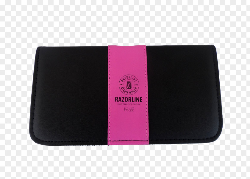 Barber Razor Wallet Brand Magenta PNG