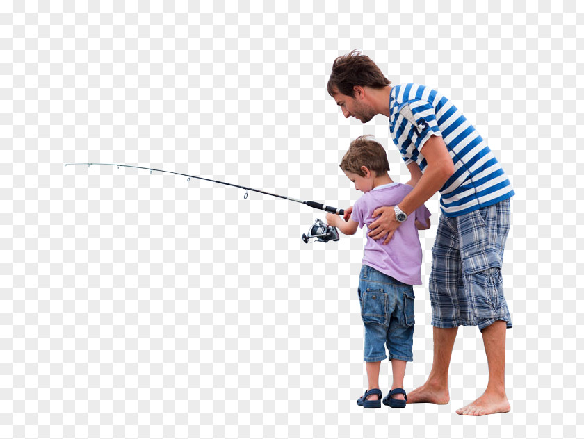 Fishing Father And Son Reel Stock Photography PNG