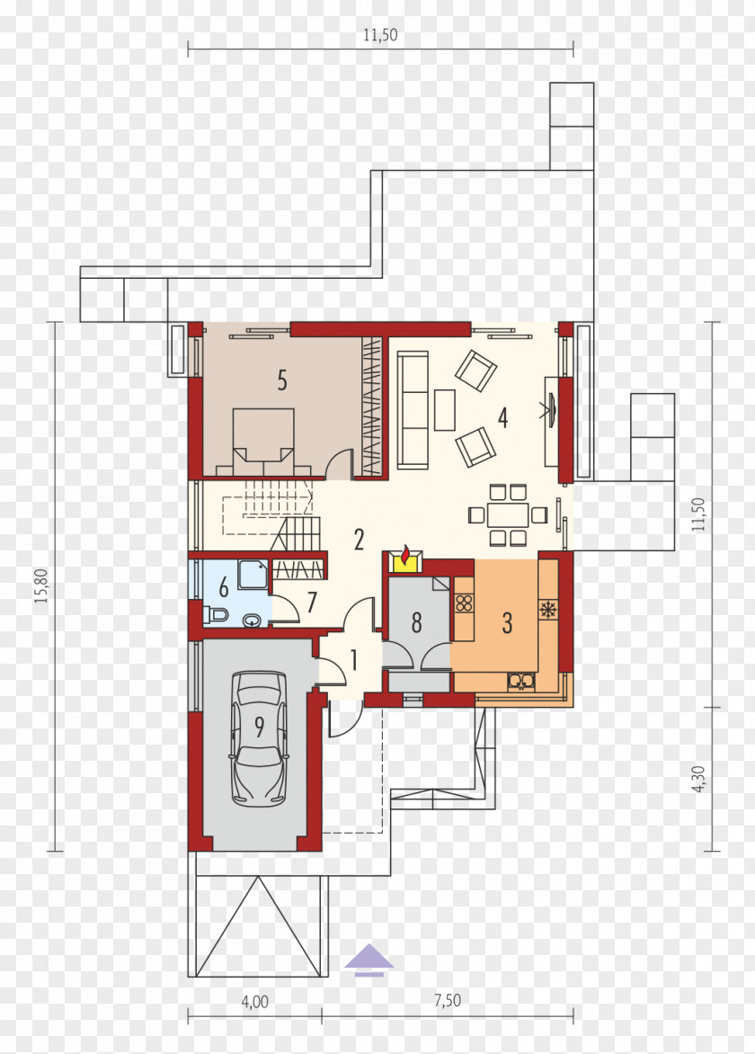 House Floor Plan Prefabricated Home Construction Case Mexi PNG