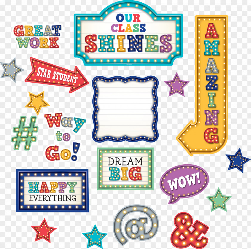 Pin Bulletin Board Marquee Classroom Material PNG