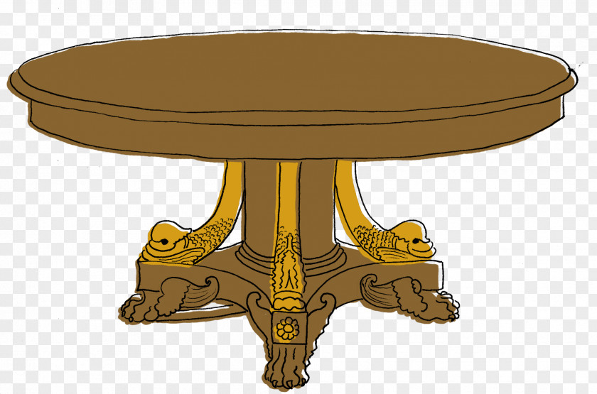 Table Wood Veneer Furniture Antique PNG