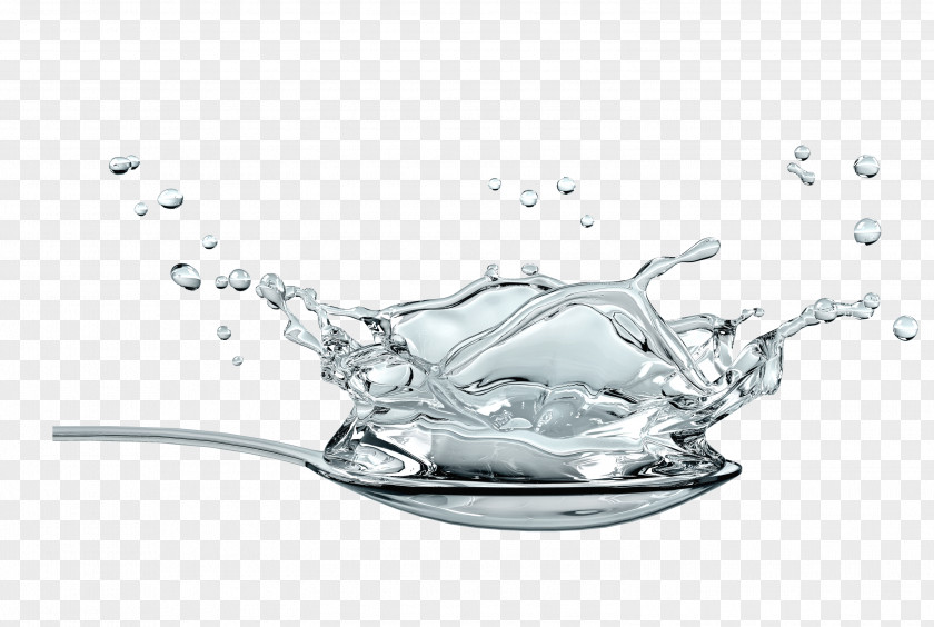 A Spoon Of Water Softening Drop PNG