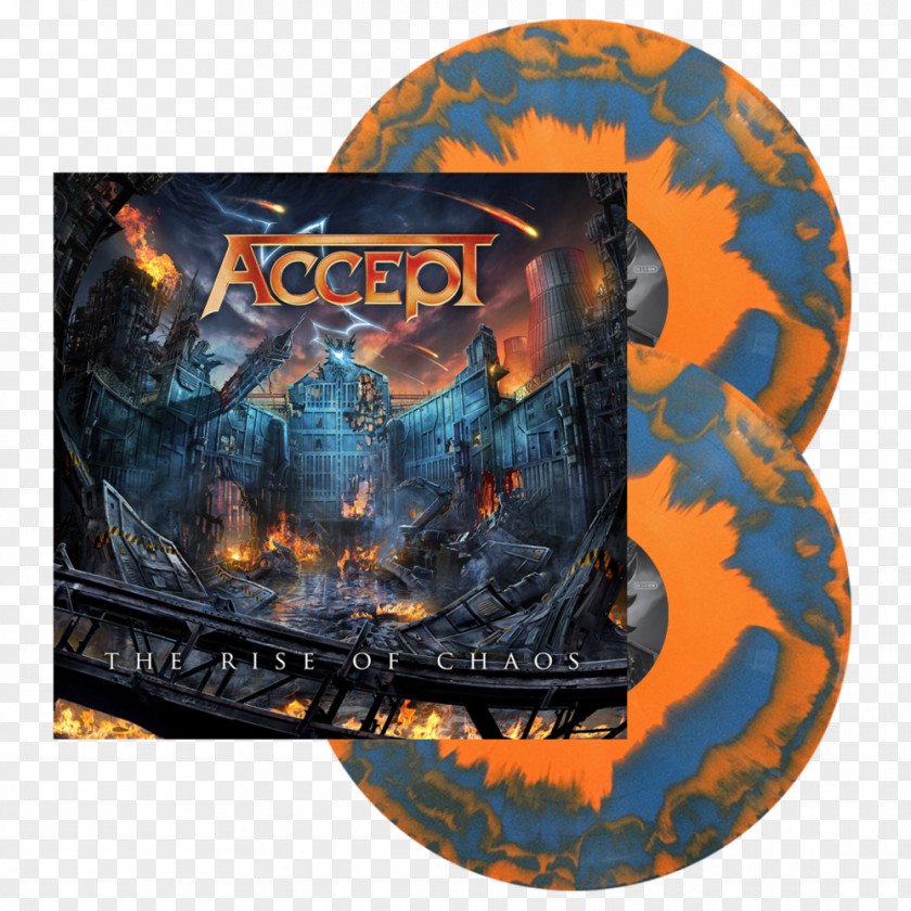 Accept The Rise Of Chaos Phonograph Record Album LP PNG