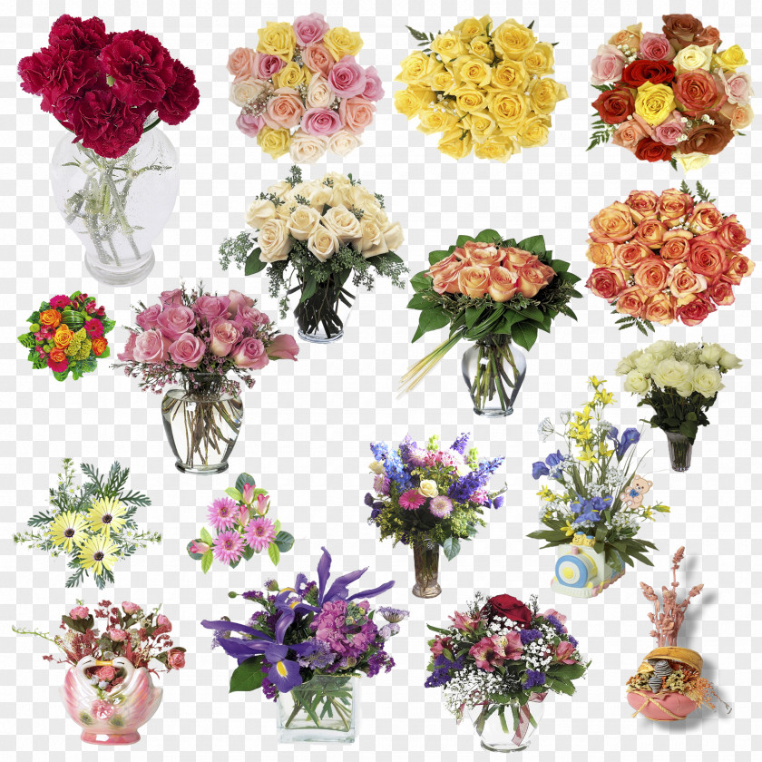 Beautiful Bouquet Floral Design Flower Rose PNG