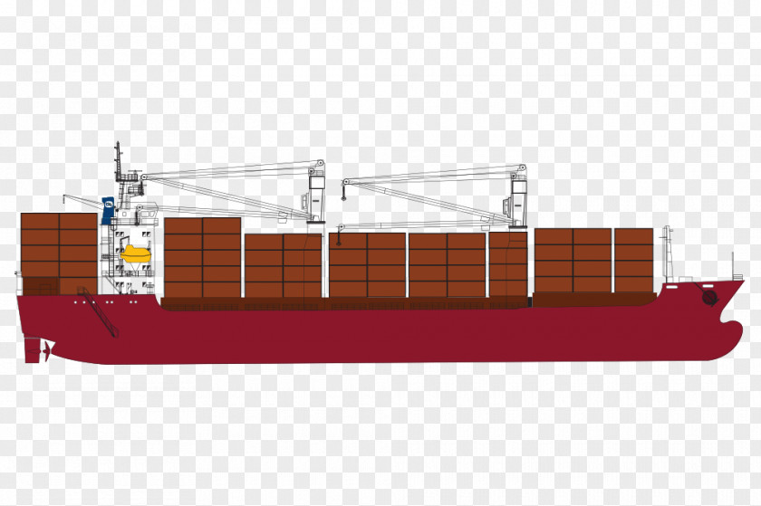 Cartoon Cargo Ship Container Bulk Carrier PNG