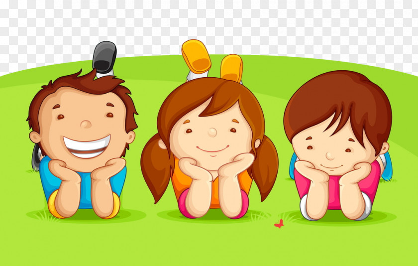 Cartoon Kids Childrens Day Greeting Card Clip Art PNG