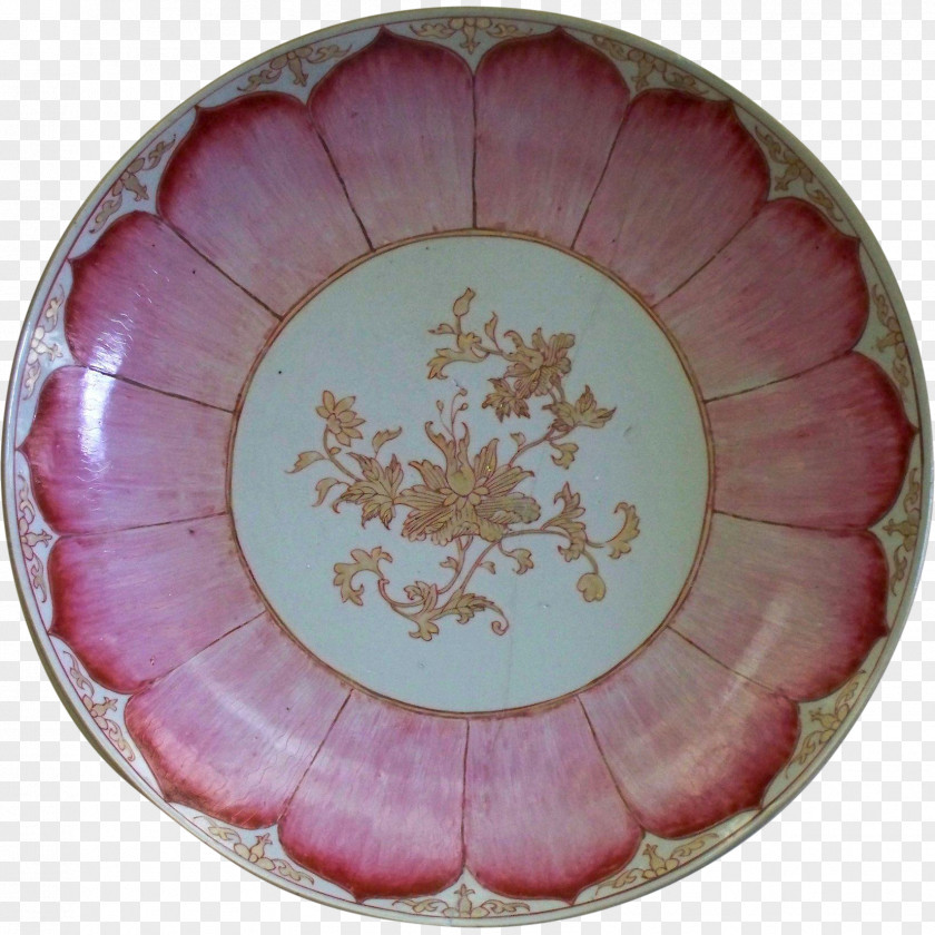 Plate 18th Century Tableware China Chinese Export Porcelain PNG
