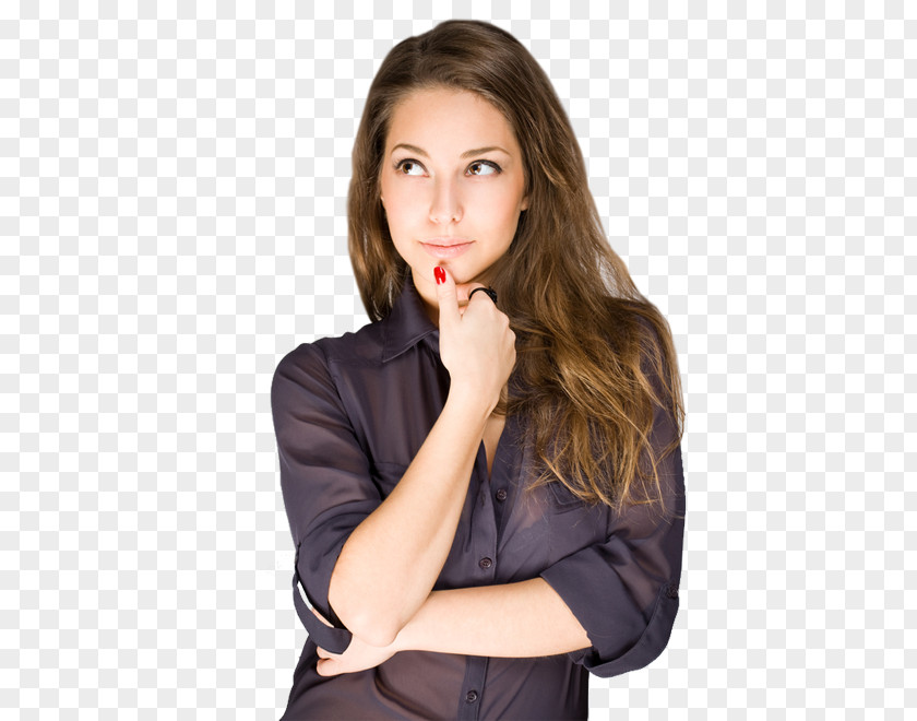 Thinking Woman PNG woman clipart PNG