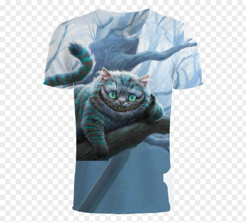 Twisted Alice In Wonderland Shirt Cheshire Cat Desktop Wallpaper PNG