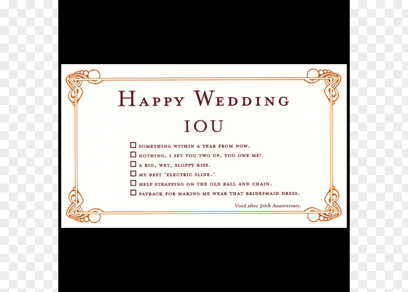 Wedding Template Invitation IOU Greeting & Note Cards Gift PNG