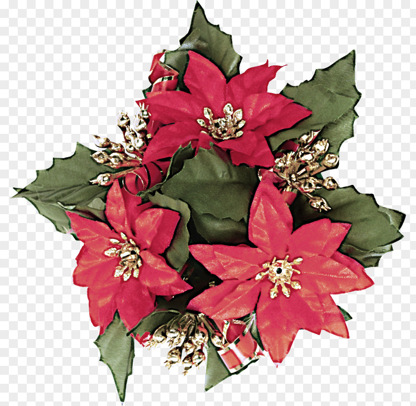 Christmas Artificial Flower Ornament PNG