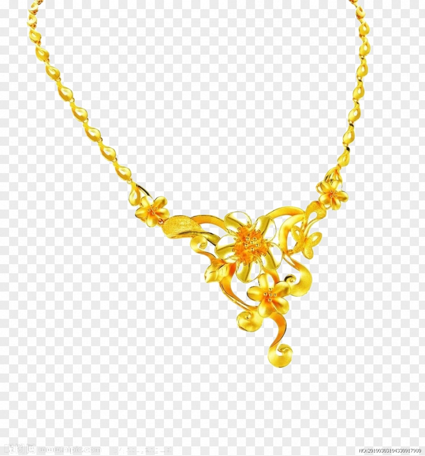 Creative Necklace Gold U9996u98fe Chow Tai Fook Jewellery PNG
