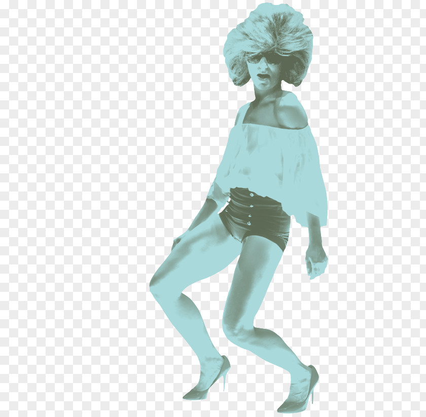 Fela Shoulder Figurine Turquoise PNG