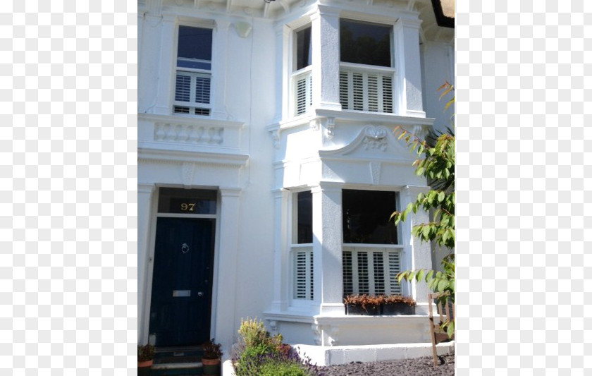 House Property Sash Window Facade PNG