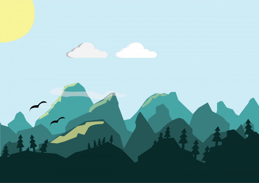 Mountain Drawing Graphic Design PNG