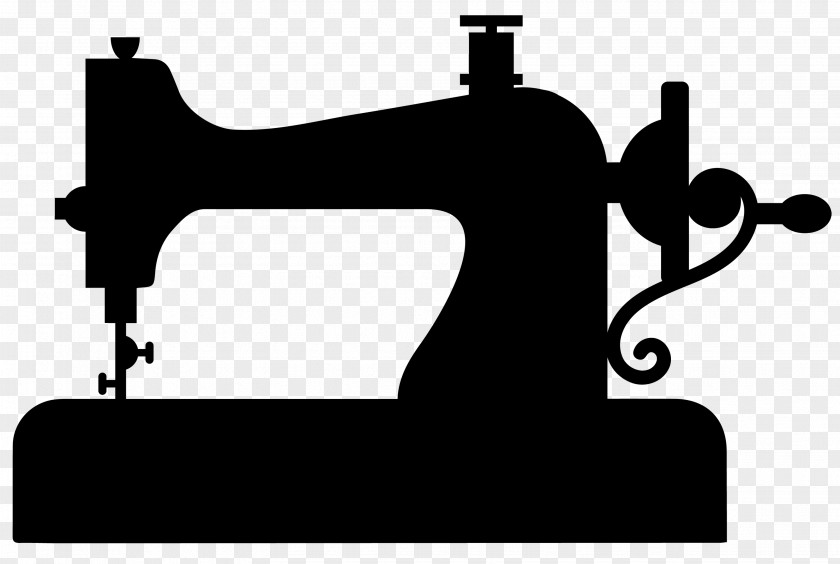 Silhouette Sewing Machines Clip Art PNG