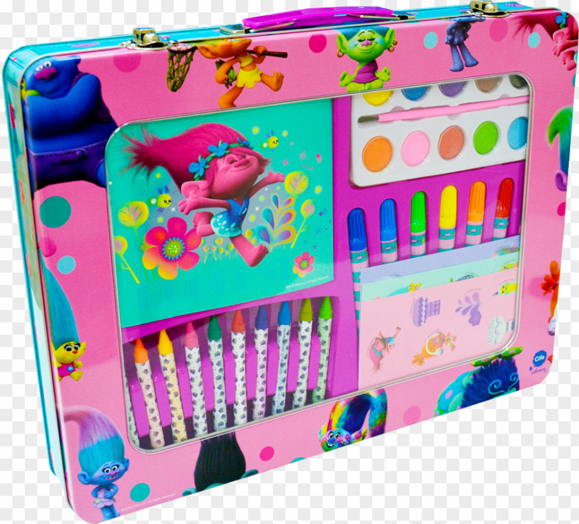 Toy Kit Colorea Tu Bolso Trolls Handbag Briefcase PNG