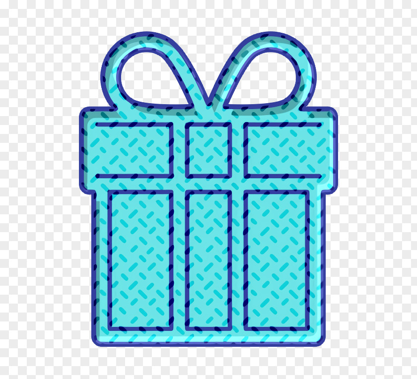 Turquoise Present Icon Christmas Gift Holidays PNG