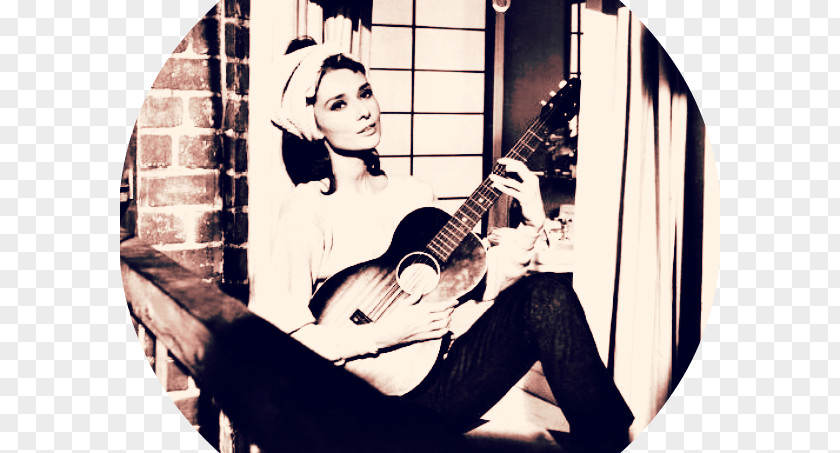 Audrey Hepburn Holly Golightly Breakfast At Tiffany's Moon River Film Poster PNG