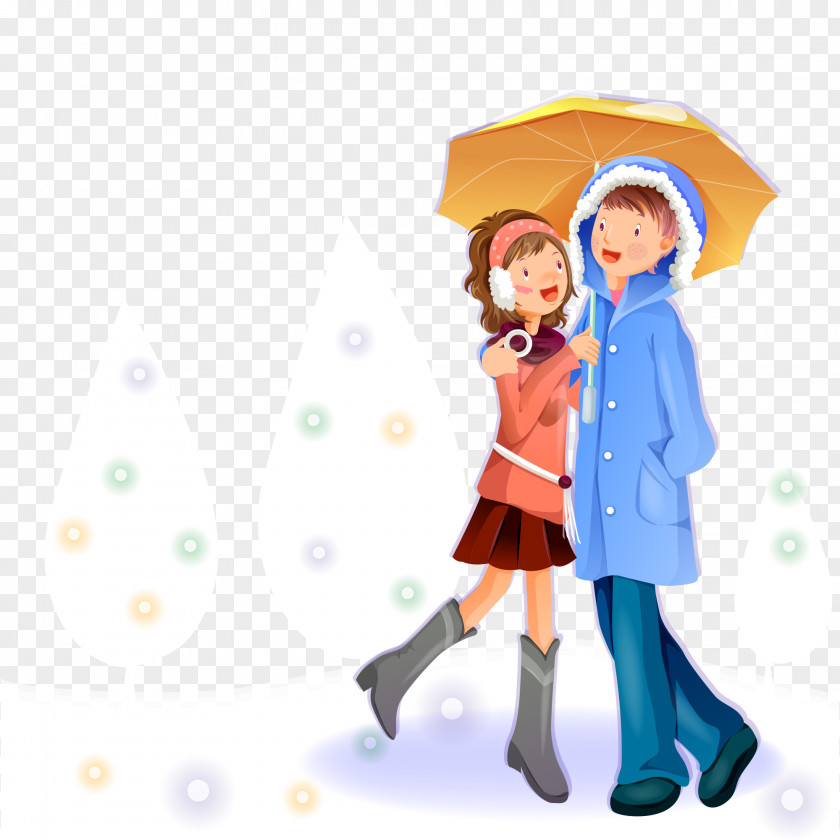 Couple Illustration Cartoon Clip Art PNG