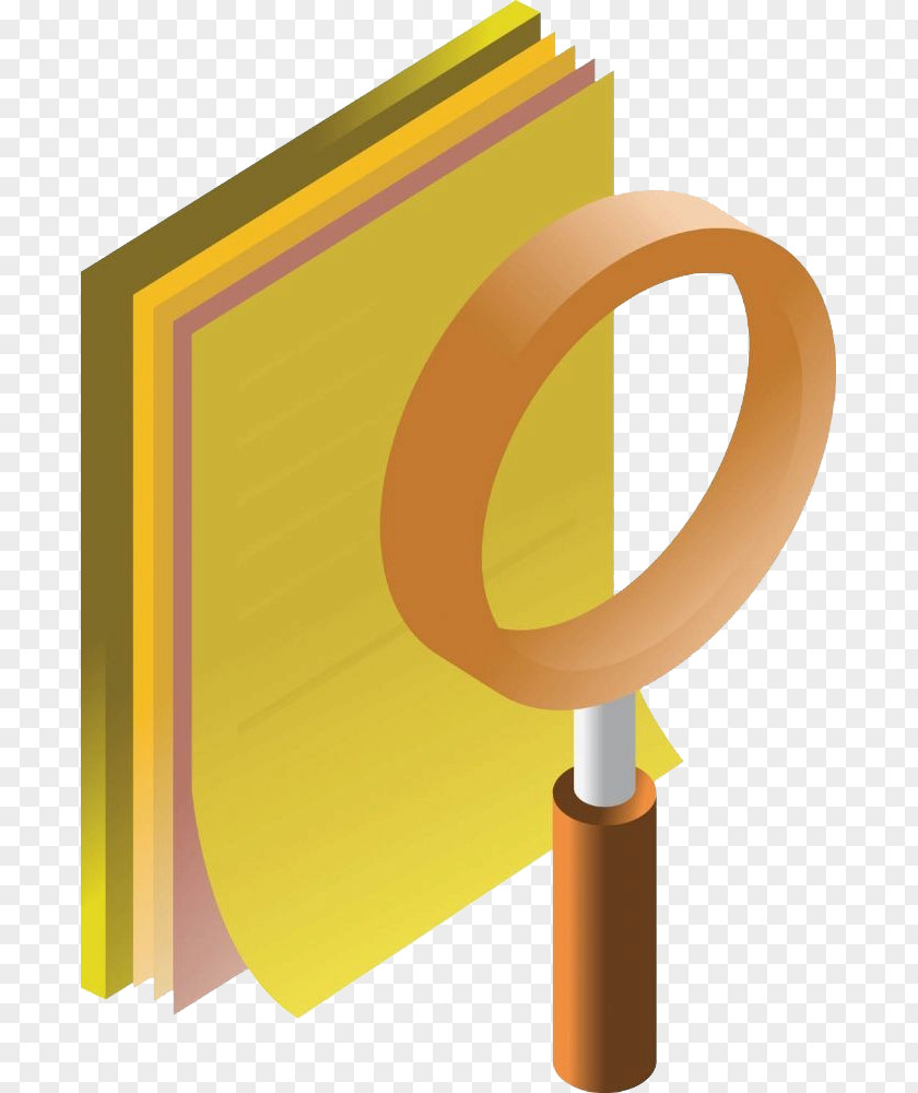 Hand-painted Magnifying Glass PNG