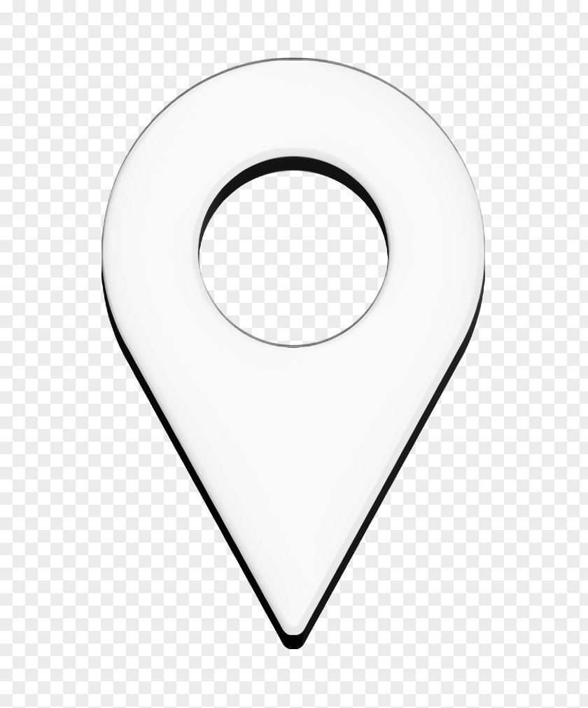Blackandwhite Symbol Maps And Locations Icon Pin PNG