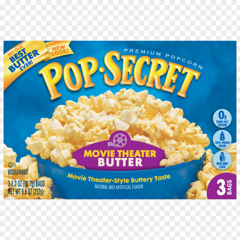Eating Popcorn Microwave Pop Secret Cinema Butter PNG