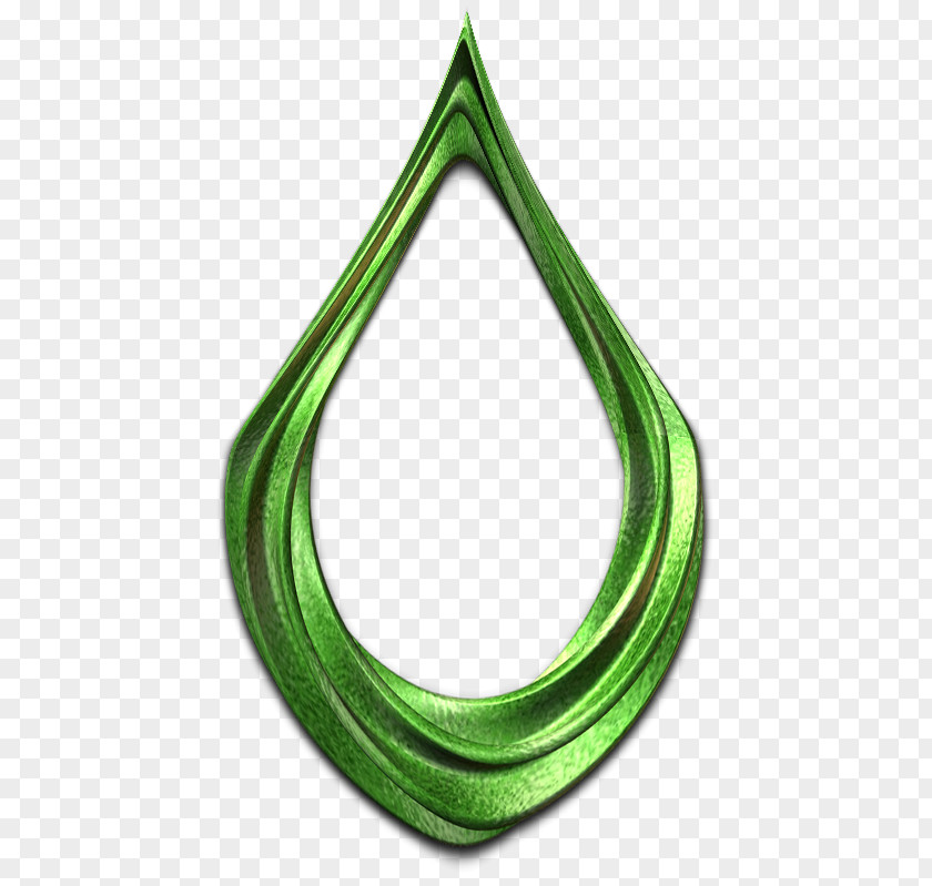 Gotas De Agua Green Circle PNG