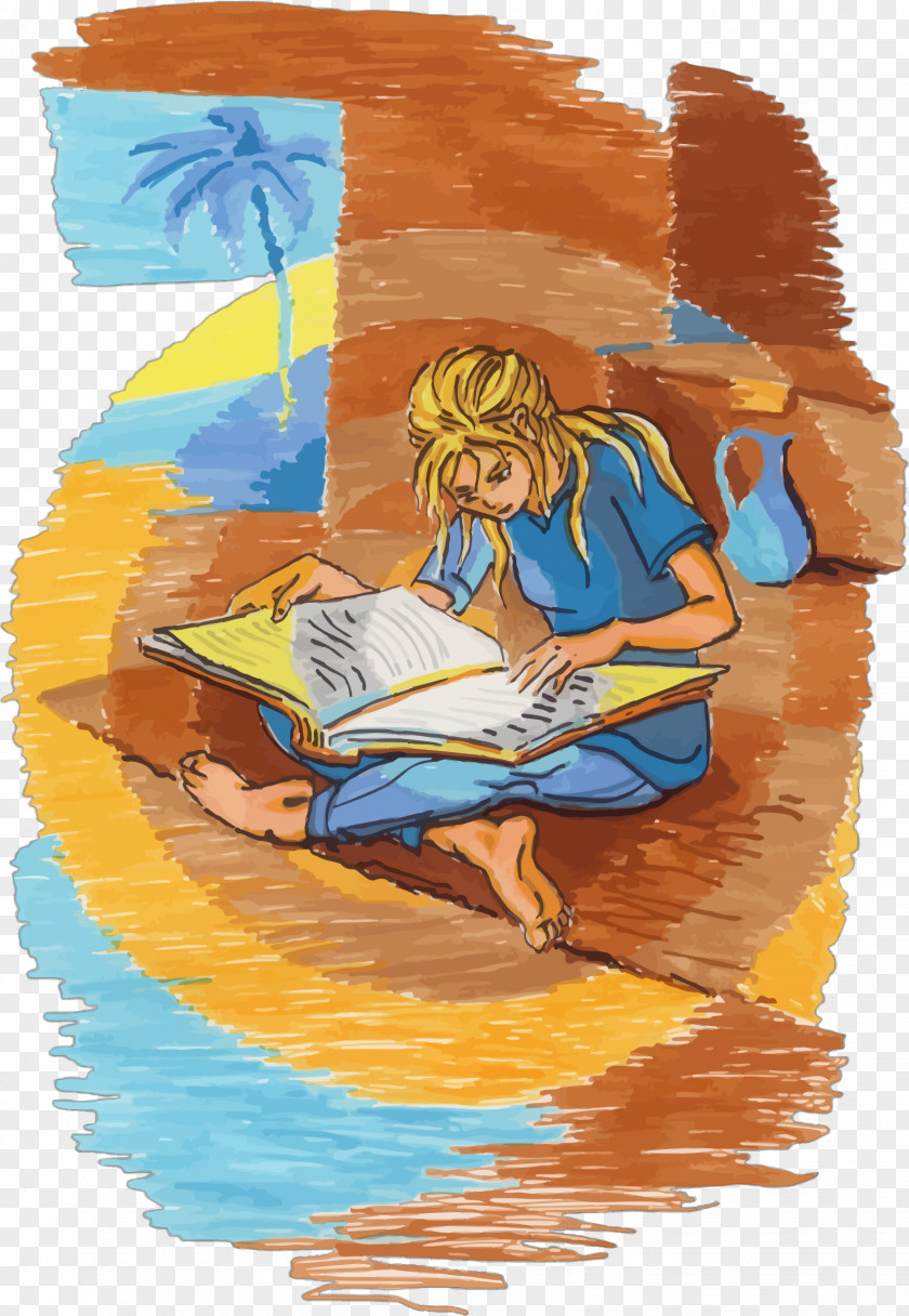 Painting Reading Drawing Book PNG