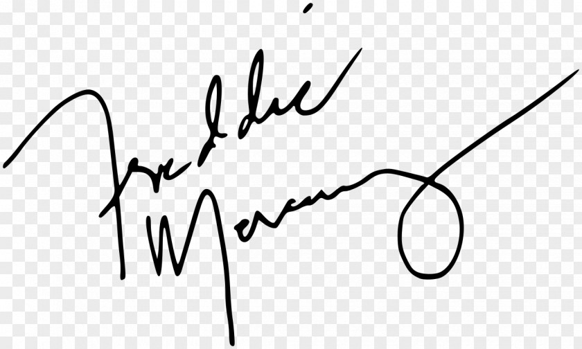 Queen Tribute: Freddie Mercury Autograph Innuendo A Night At The Opera PNG