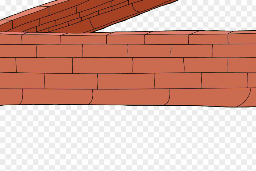 The Red Brick Wall Corner Vector Bricklayer Wood Stain Material PNG