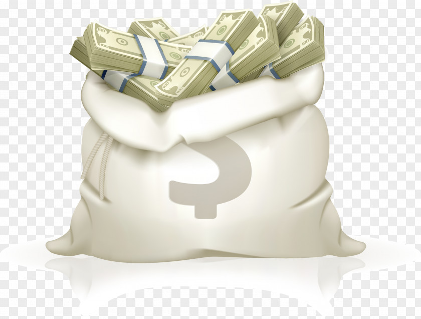 Vector Coin Money Bag Bank Illustration PNG