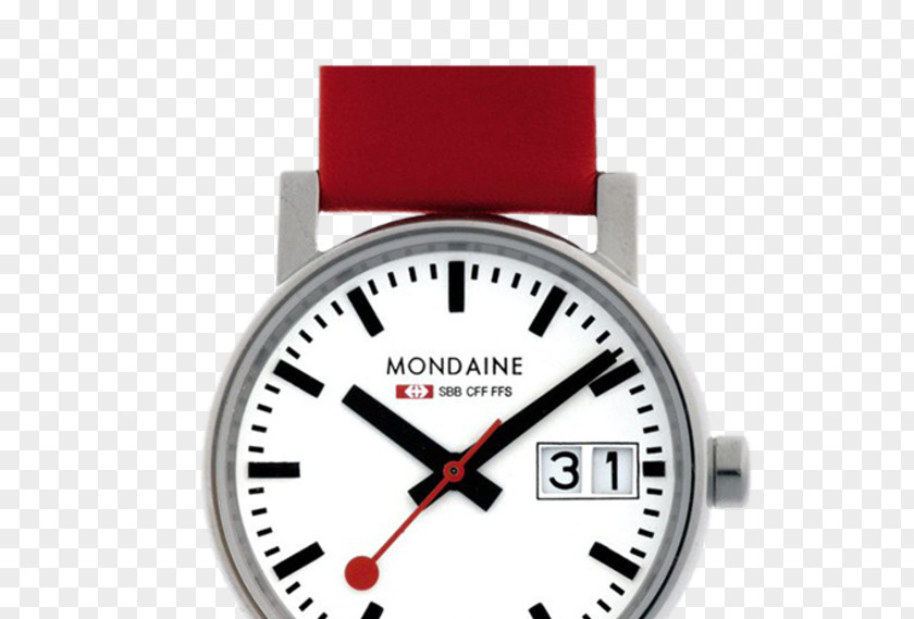 Evo X Mondaine Watch Ltd. Strap Swiss Federal Railways PNG