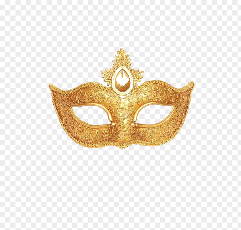 Golden Goggles Mask Masquerade Ball Gold Mardi Gras Costume PNG