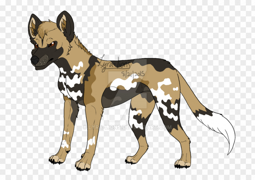 Painted Lion African Wild Dog Dhole Puppy PNG