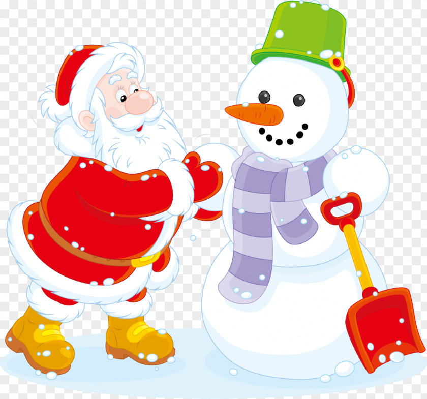 Santa Snowman Santas Village Rudolph Claus Clip Art PNG